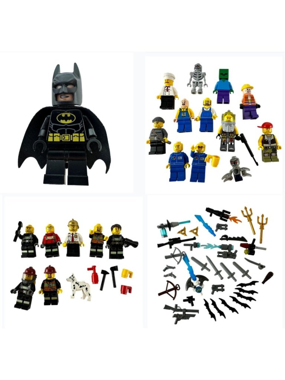 Huge Lot LEGO Minifigures Minifigs & Weapons